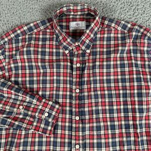Carroll & Co Beverly‎ Hills Shirt Men's Large Plaid Button Up Cotton Made In USA